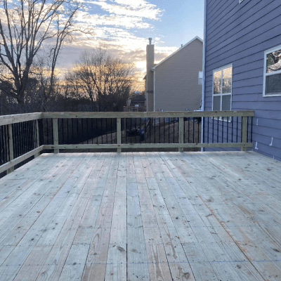WOOD DECK CONSTRUCTION